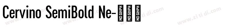 Cervino SemiBold Ne字体转换